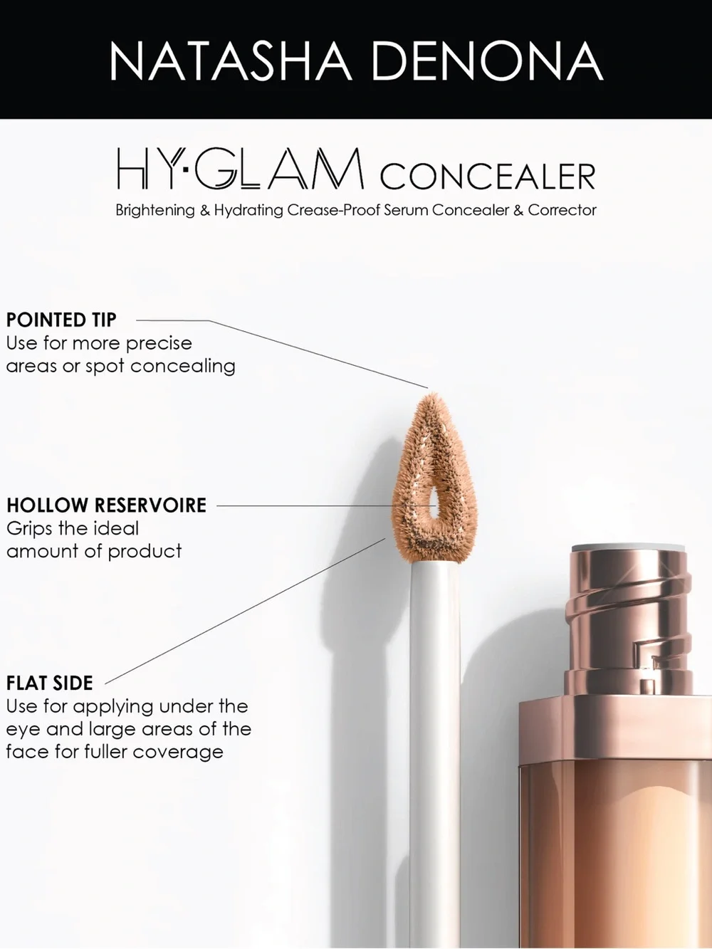 NATASHA DENONA Brightening & Hydrating Crease-Proof Serum Concealer In N6